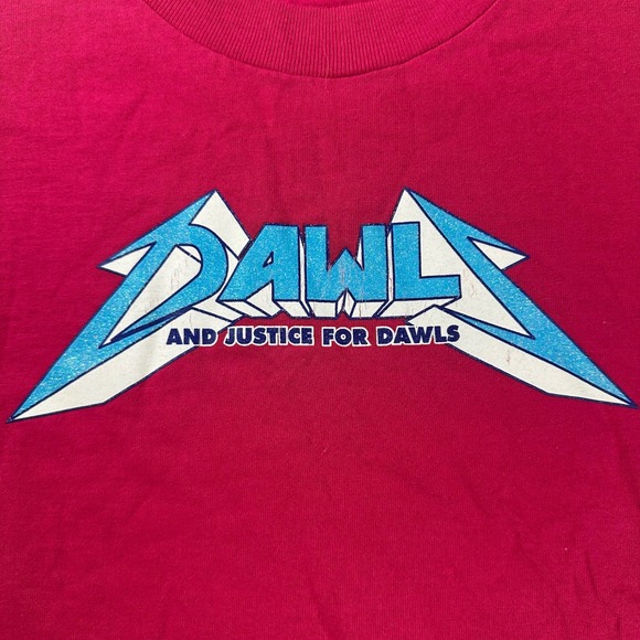 Vtg Dawls And Justice For Dawls T-Shirt Size S Pink Metallica Parody Graphic Tee - Picture 4 of 9